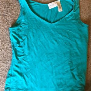 Turquoise tank top